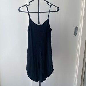 Ribbed Scoop Hem Dress